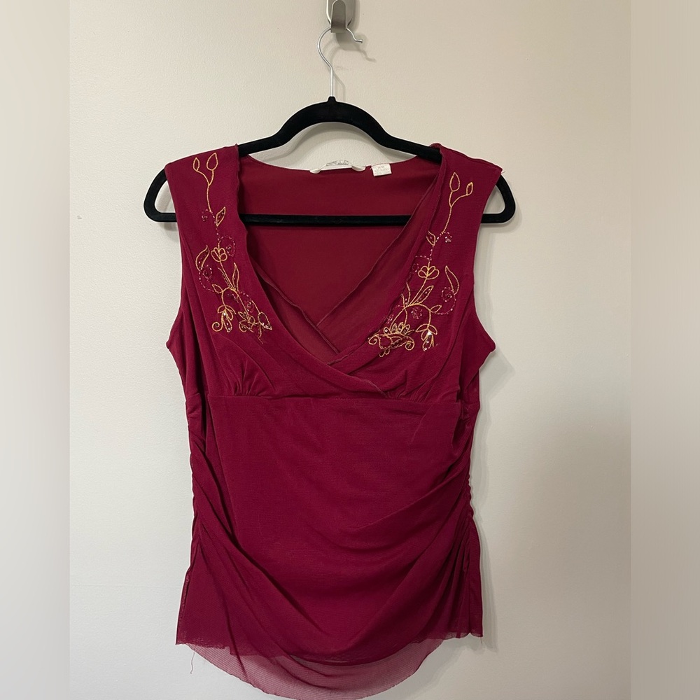 Y2K Beaded Going Out Top